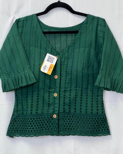 Long blouses : chikankari - Kurti Connection USA