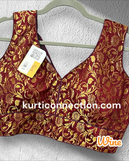 Brocade blouse - Kurti Connection USA