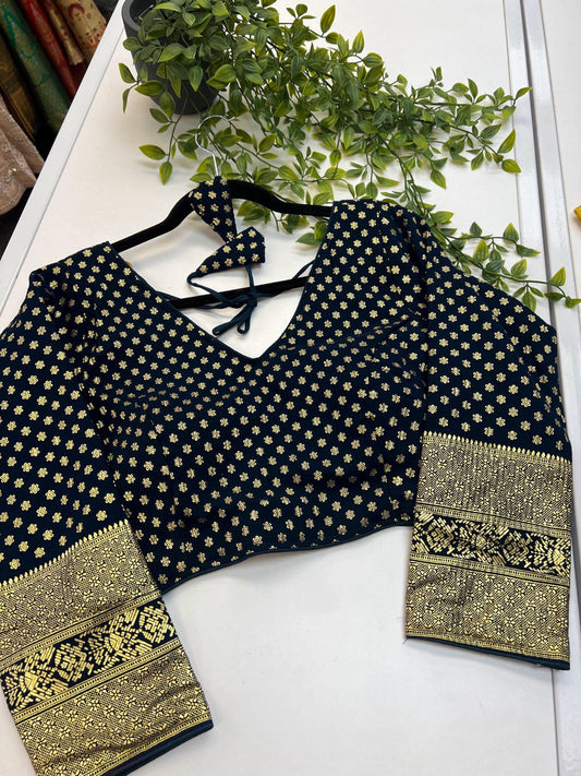 Chiffon Dark blue blouse