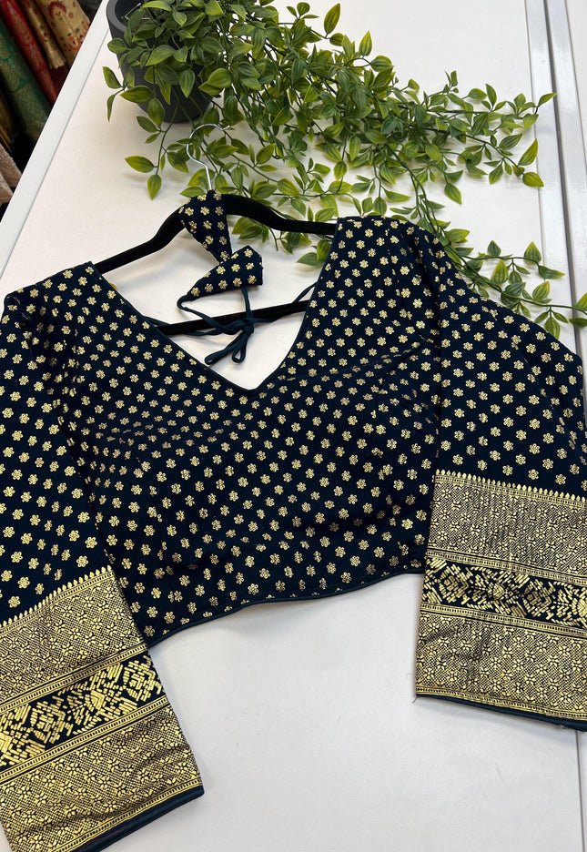 Chiffon Dark blue blouse