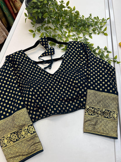 Chiffon Dark blue blouse