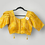 Golden Yellow Blouse - Kurti Connection USA
