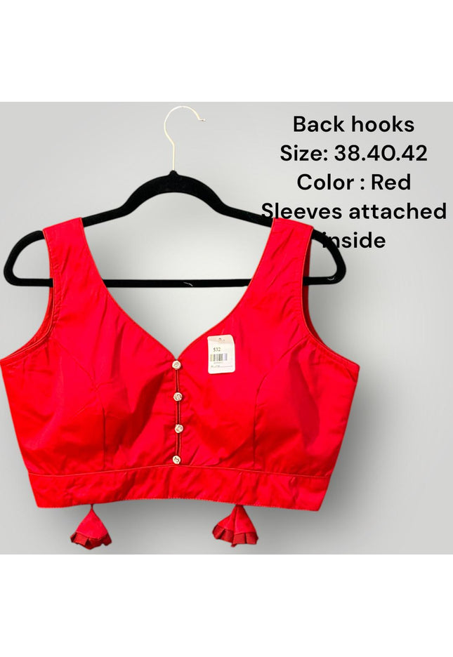 Red Blouse - Kurti Connection USA
