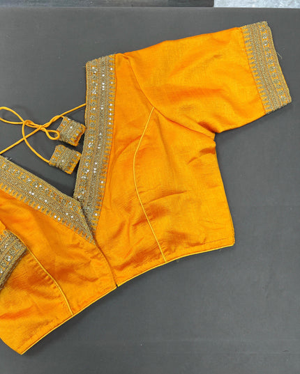 Silk blouse | front hook blouse - Kurti Connection USA