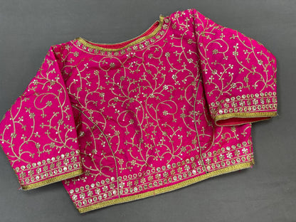 Silk party wear blouse | blouse for lehenga /saree