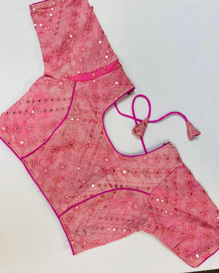 Pink Blouse : Clearance - Kurti Connection USA