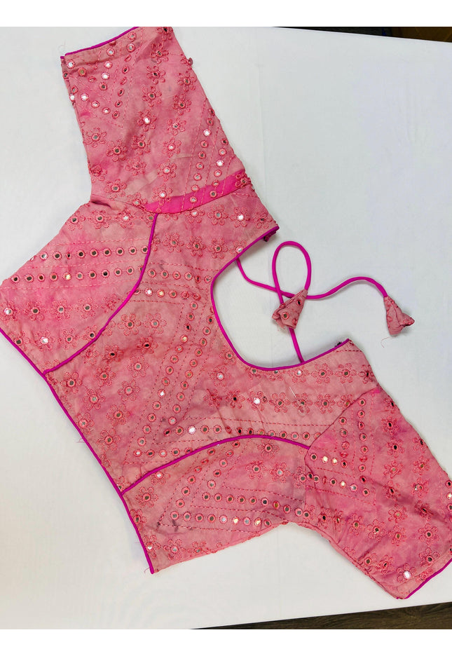 Pink Blouse : Clearance - Kurti Connection USA