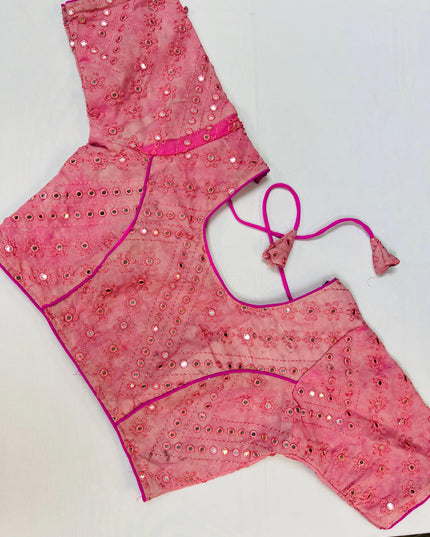 Pink Blouse : Clearance - Kurti Connection USA