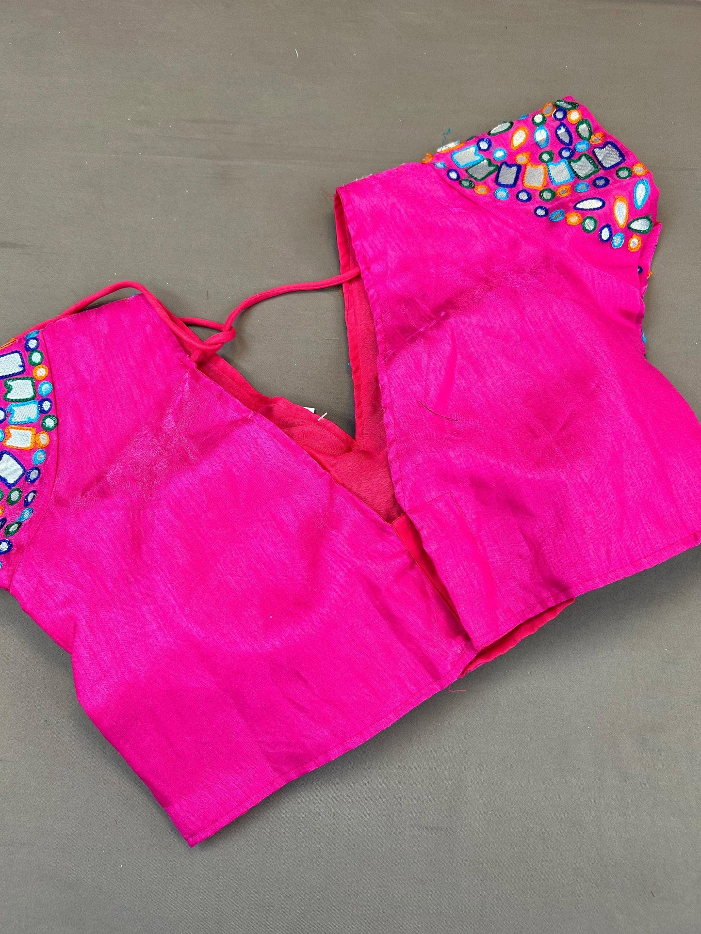 Foil work blouse