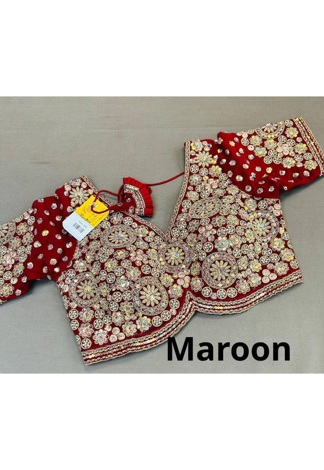Heavy work blouses | readymade blouse - Kurti Connection USA