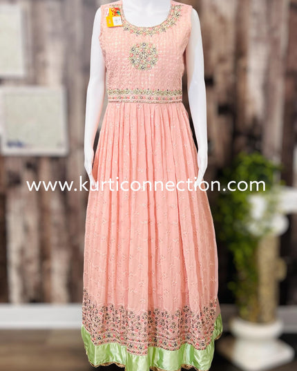 Party wear long dress - Kurti Connection USA