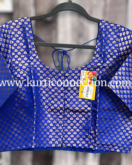 Royal blue blouse - Kurti Connection USA