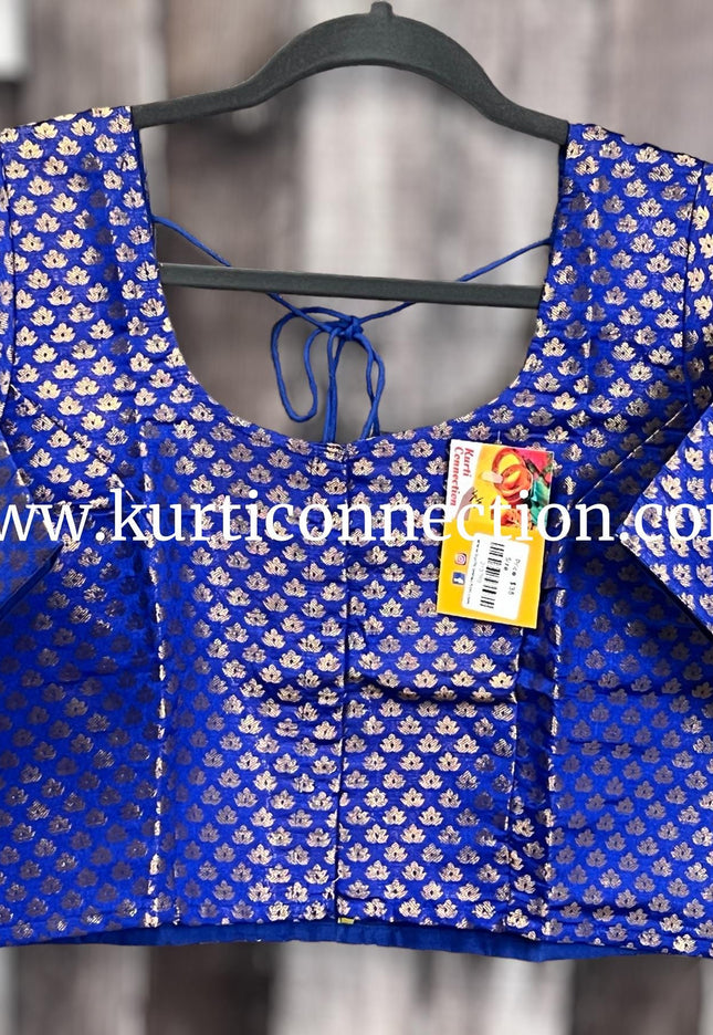 Royal blue blouse - Kurti Connection USA