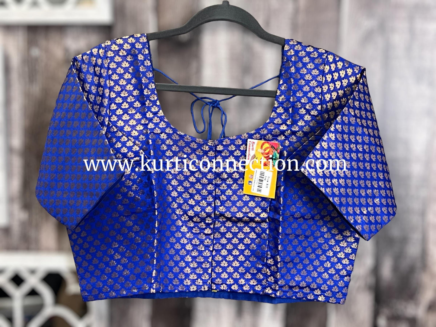 Royal blue blouse