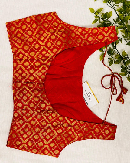 red blouse - Kurti Connection USA