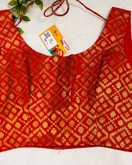 red blouse - Kurti Connection USA