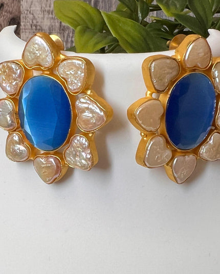 Baroque pearl earrings - Kurti Connection USA