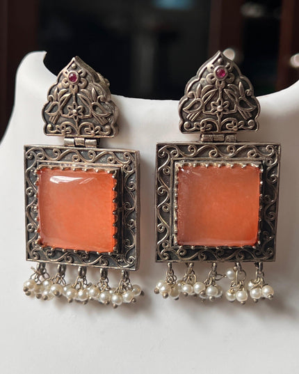 92.5 silver earrings - Kurti Connection USA