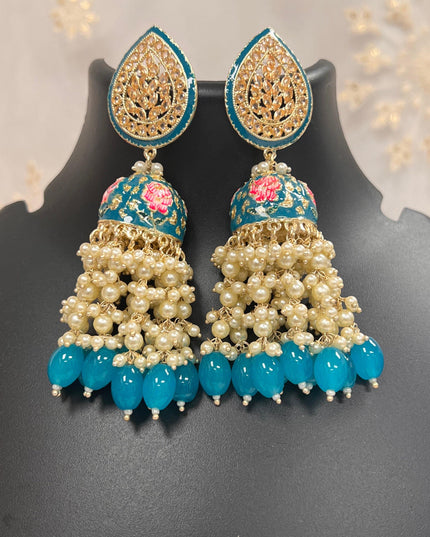 Polki earrings - Kurti Connection USA