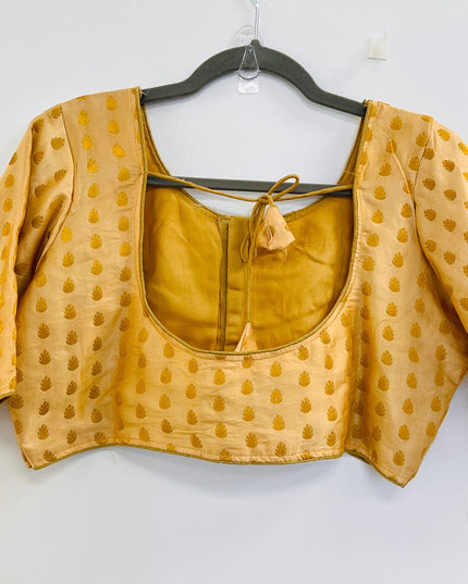 Gold blouse - Kurti Connection USA