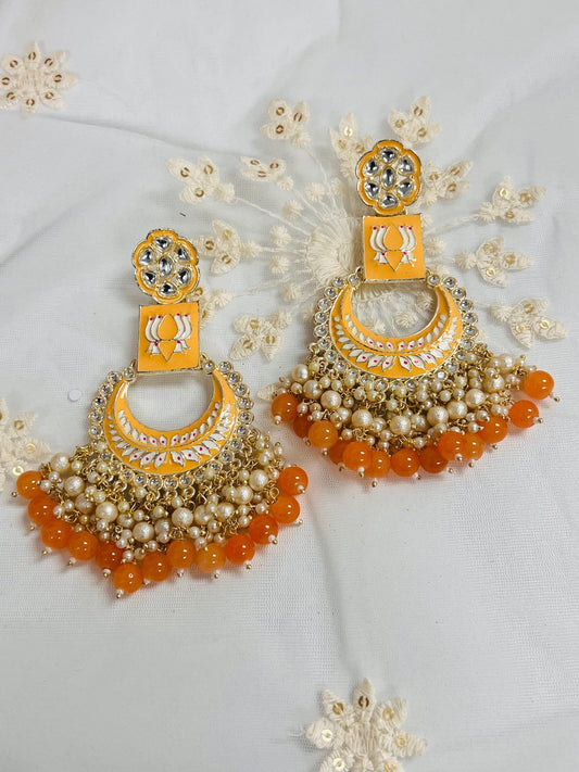 Light orange earrings