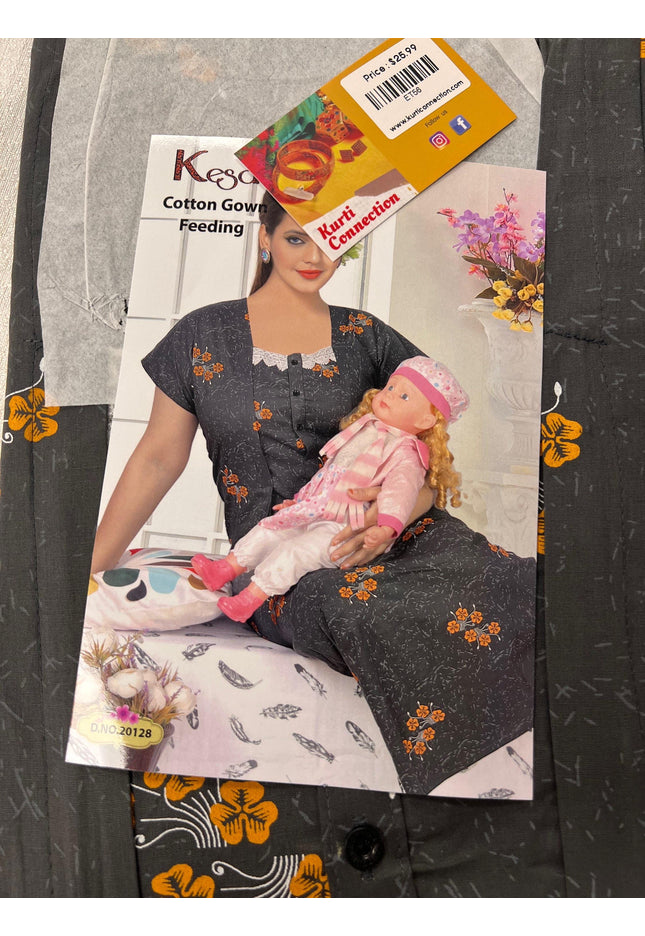 Feeding gown for new moms - Kurti Connection USA