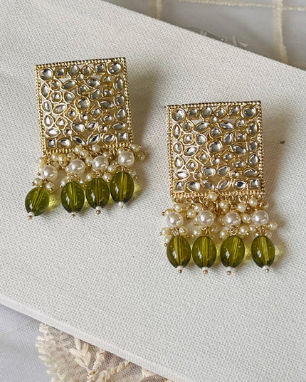 Kundan earrings - Kurti Connection USA