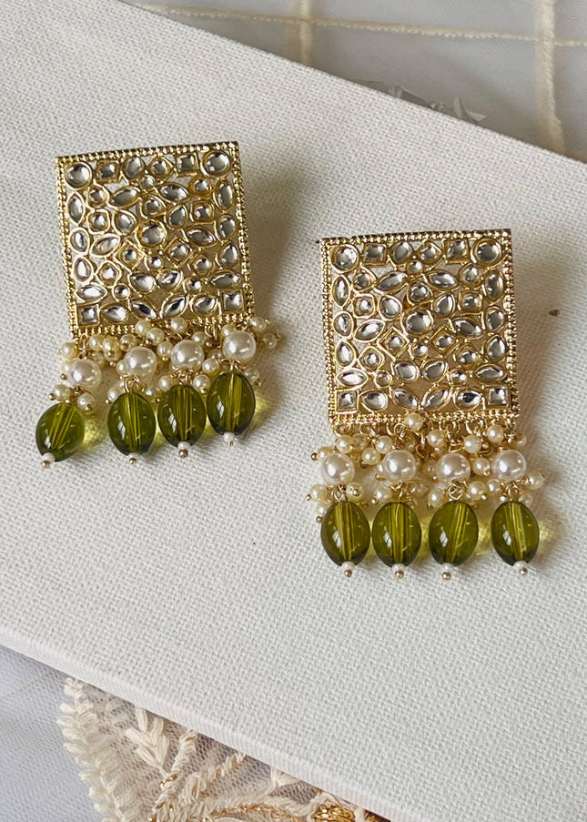 Kundan earrings - Kurti Connection USA