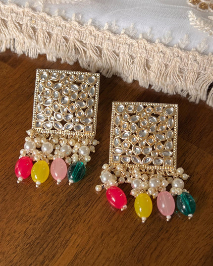 Kundan earrings - Kurti Connection USA