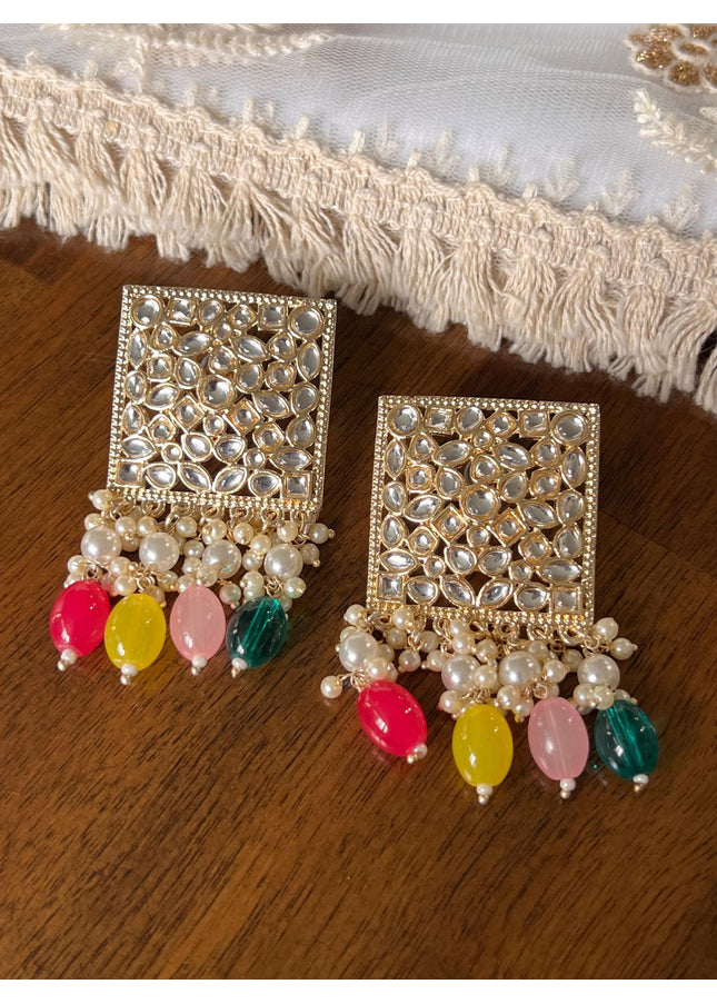 Kundan earrings - Kurti Connection USA