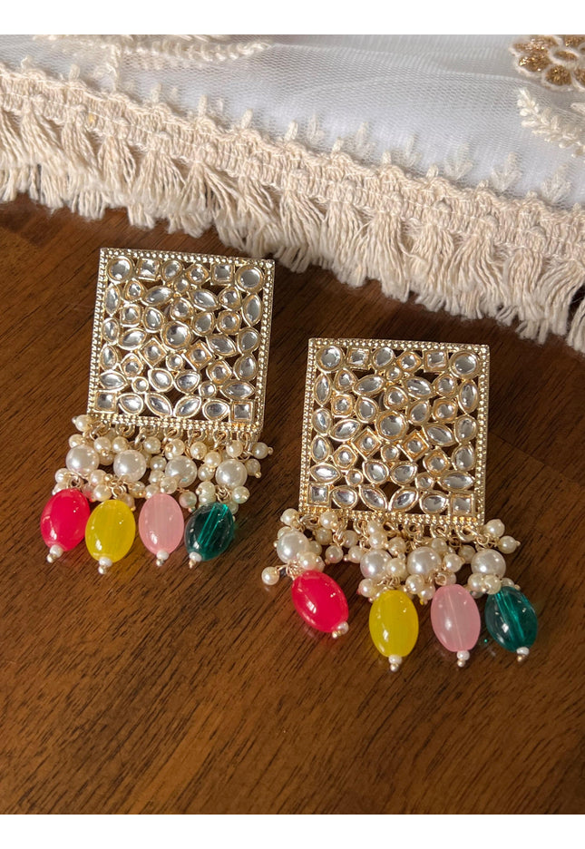 Kundan earrings - Kurti Connection USA