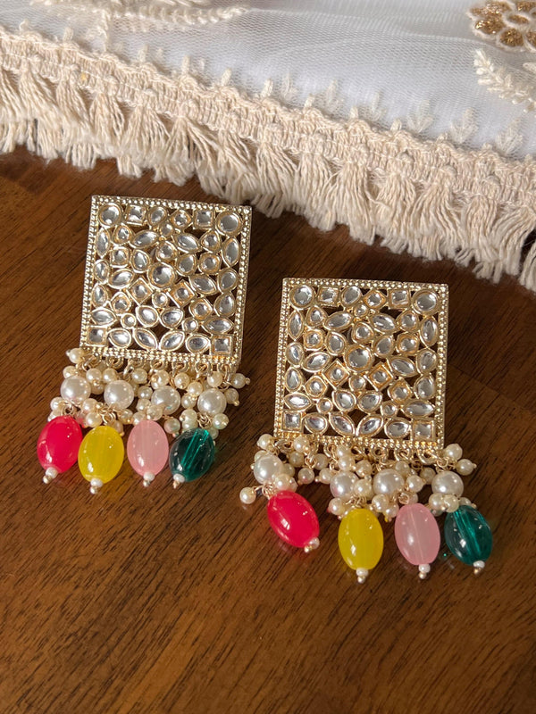 Kundan earrings - Kurti Connection USA