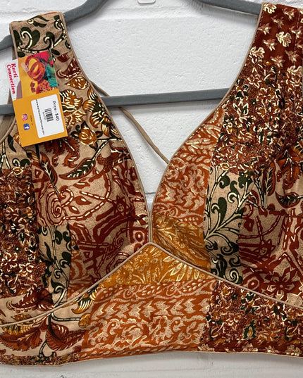 Printed cotton blouse - Kurti Connection USA