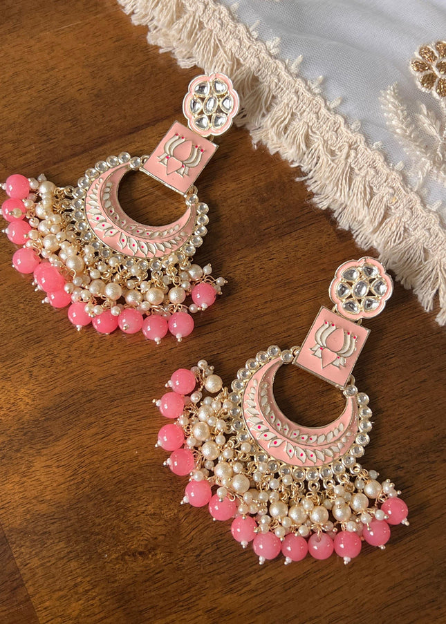 Meenakari earrings - Kurti Connection USA