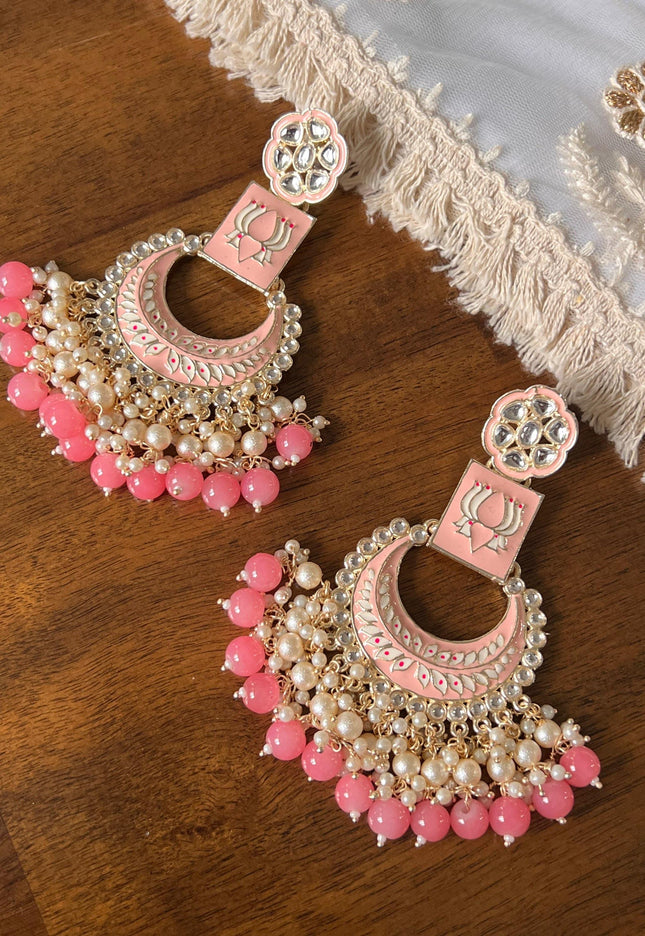 Meenakari earrings - Kurti Connection USA