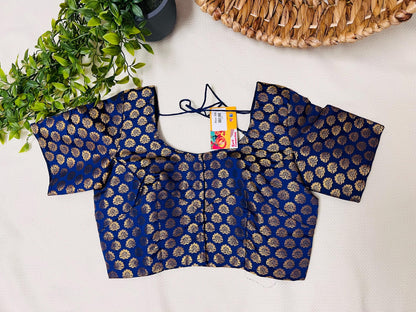 Navy blue Blouse | front hooks