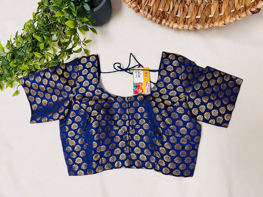 Navy blue Blouse | front hooks