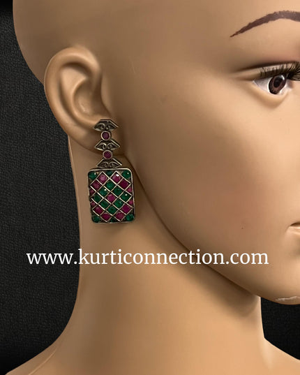 92.5 silver earrings - Kurti Connection USA