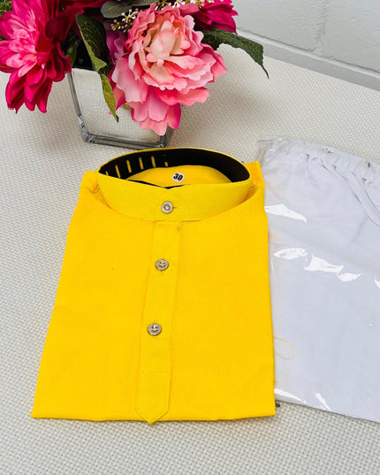 Cotton kurta pajaama set for boys - Kurti Connection USA