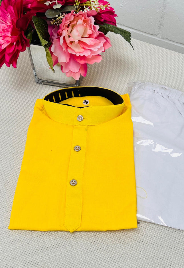 Cotton kurta pajaama set for boys - Kurti Connection USA