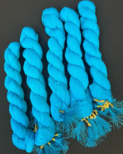 Turquoise Blue Dupatta | chiffon dupatta - Kurti Connection USA