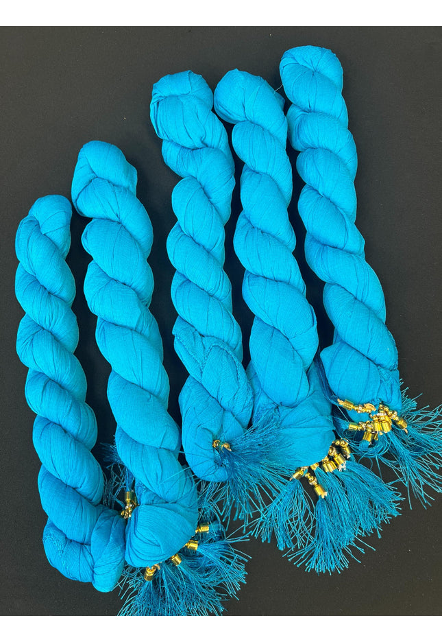 Turquoise Blue Dupatta | chiffon dupatta - Kurti Connection USA