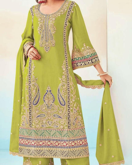Rashmi | chinon silk party wear suits | Sharara - Kurti Connection USA