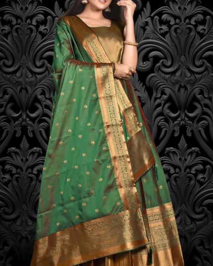 Pure silk gown | Sleeves available | wedding collection - Kurti Connection USA