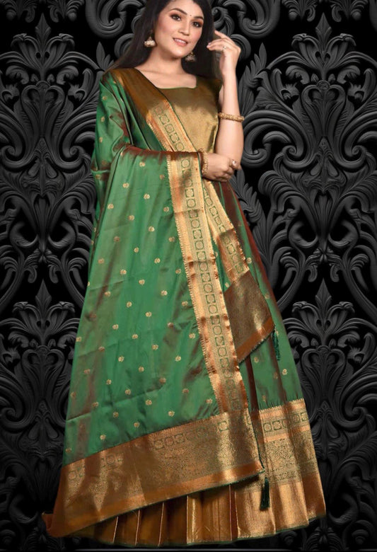 Pure silk gown | Sleeves available | wedding collection