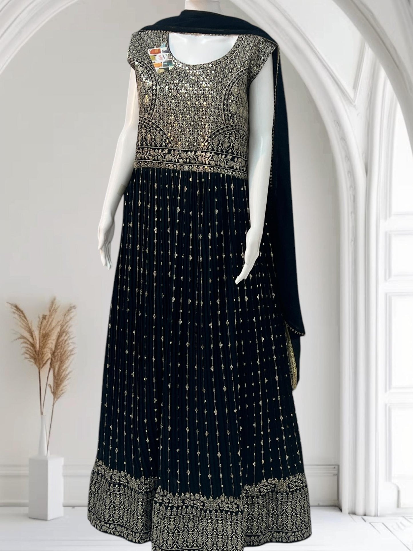 Party wear long gown | Rama Blue