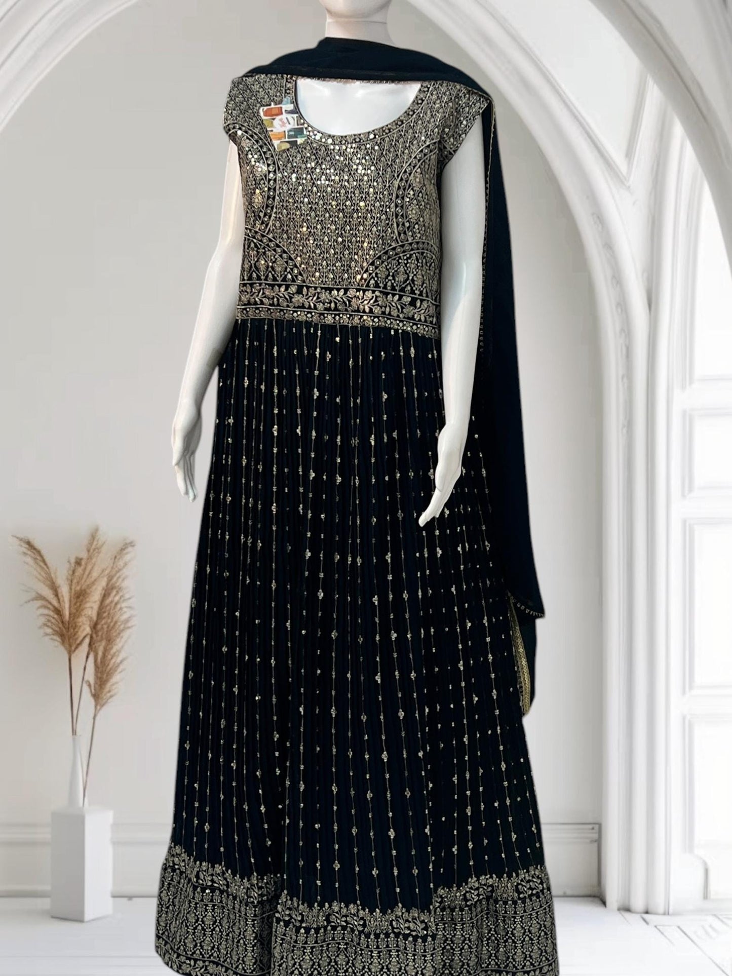 Party wear long gown | Rama Blue