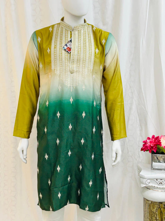 Dual shade Kurta pajama set