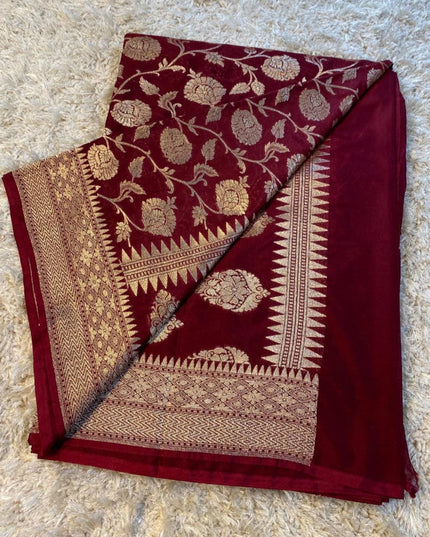 Mashru silk Banarasi saree - Kurti Connection USA