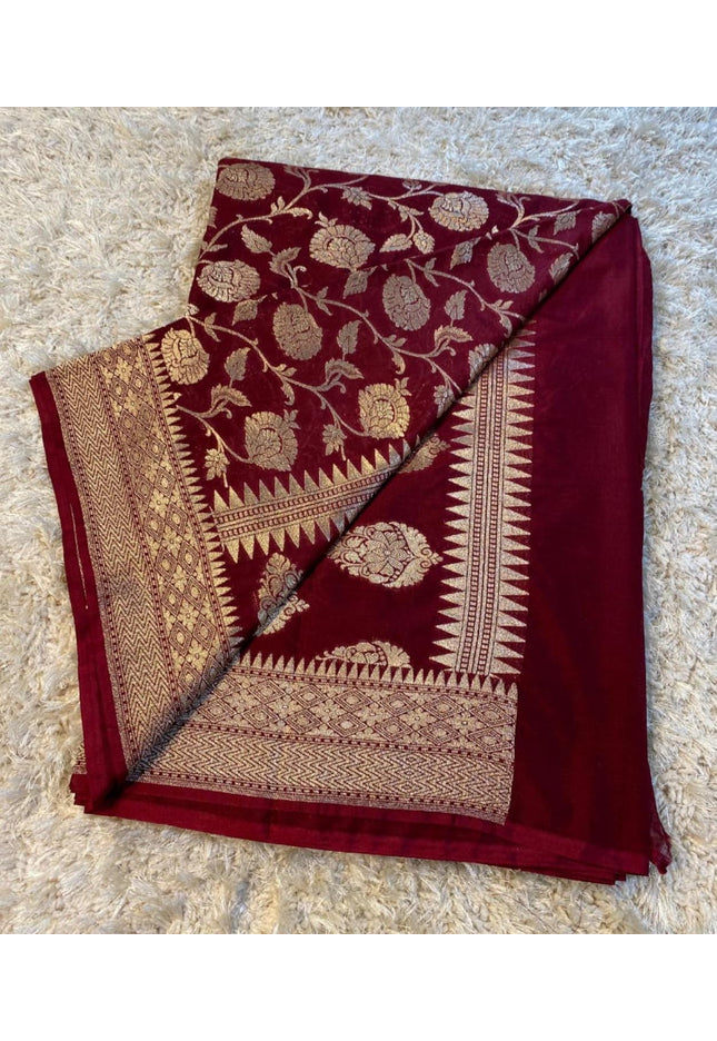 Mashru silk Banarasi saree - Kurti Connection USA